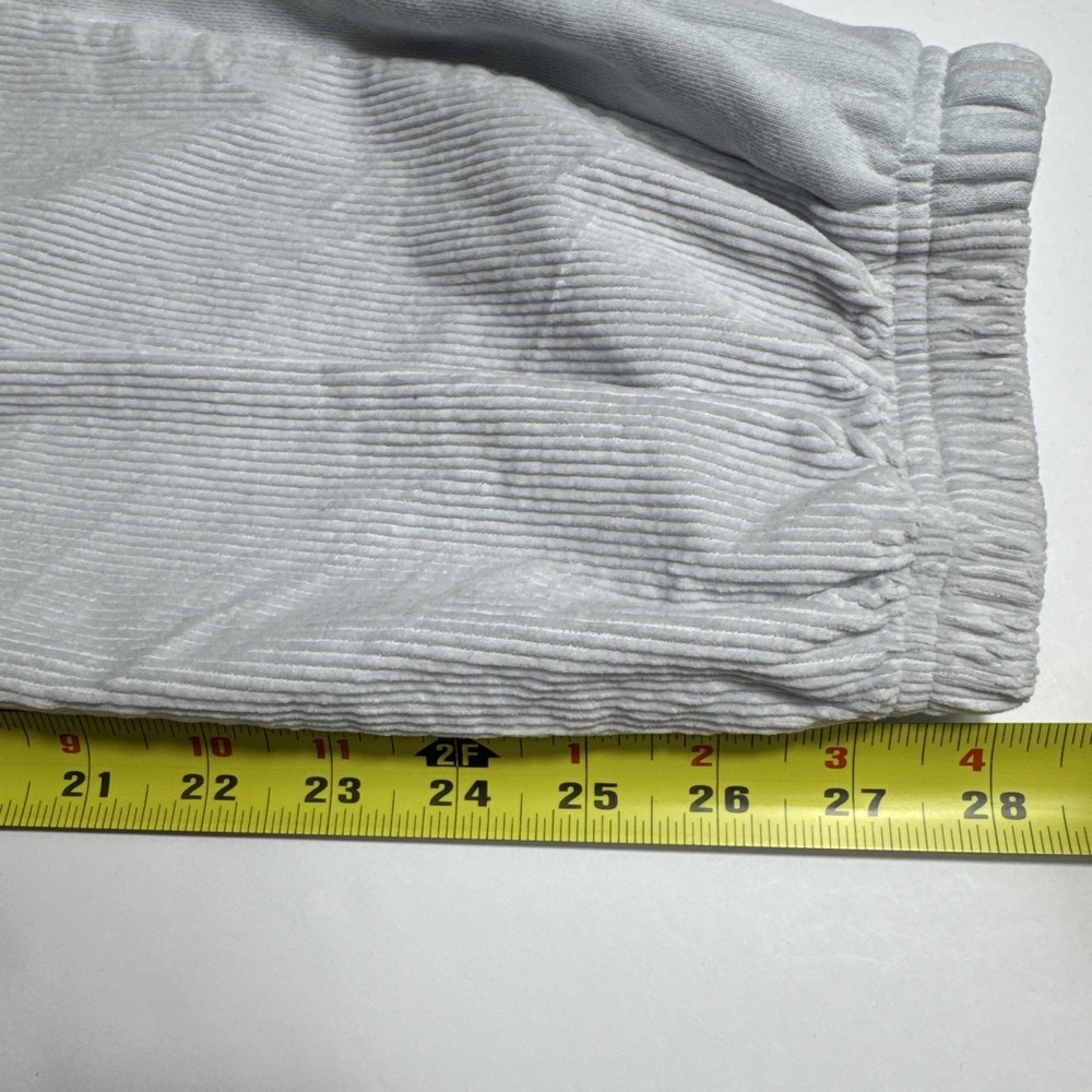 Nike Air Womens Corduroy Joggers Light Grey High Waisted Sweatpants Large‎ L - Picture 4 of 7